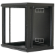 Шафа 19"12U, 600х600х640мм акрилове скло, чорна