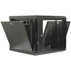 Шафа 19" 9U 600x600x507мм акрилове скло чорна
