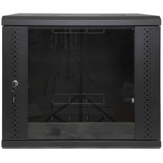 Шафа EServer 9U 600х350х503 скло, чорна