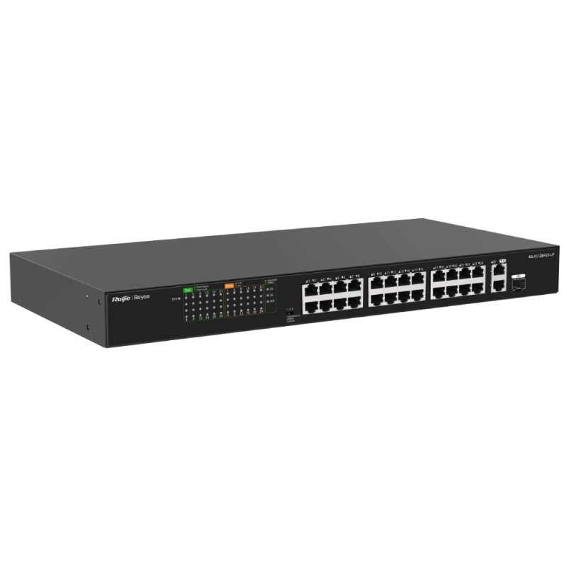 Комутатор 26 портів некерований Ruijie Reyee RG-ES126FGS-LP PoE