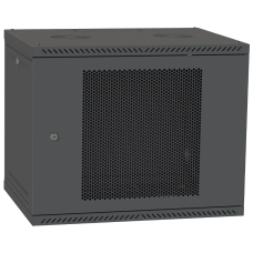 Шафа телекомунікаційна двері перф(чорна) IPCOM 12U 600x450