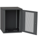 Шафа телекомунікаційна двері перф(чорна) IPCOM 15U 600x600