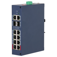 Комутатор 12 портів керований Dahua DH-CHS4212-8GT-110 PoE