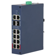 Комутатор 12 портів керований Dahua DH-CHS4212-8GT-110 PoE