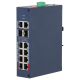 Комутатор 12 портів керований Dahua DH-CHS4212-8GT-110 PoE
