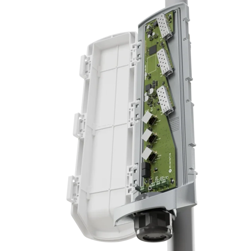 Комутатор зовнішній MikroTik GPERx6 (CSS606-1G-2Gi-3S+OUT)