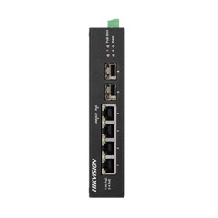 Комутатор 4 порти некерований Hikvision DS-3T0506HP-E/HS POE