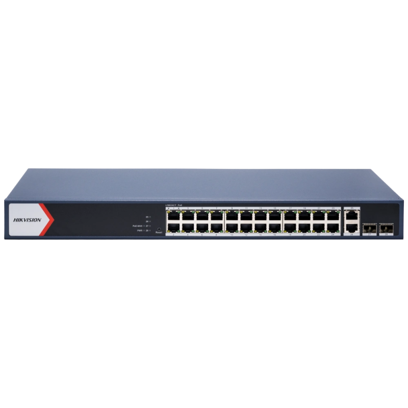 Комутатор 8 портів керований Hikvision DS-3E1528P-EI/M PoE