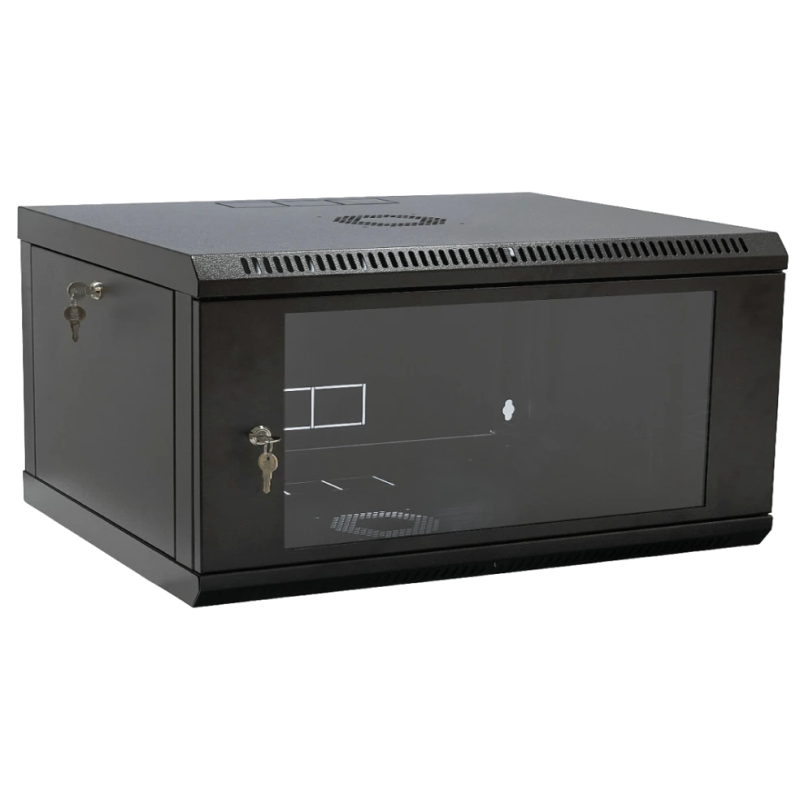 Шафа 19" 4U 600x400x284мм акрилове скло, чорний