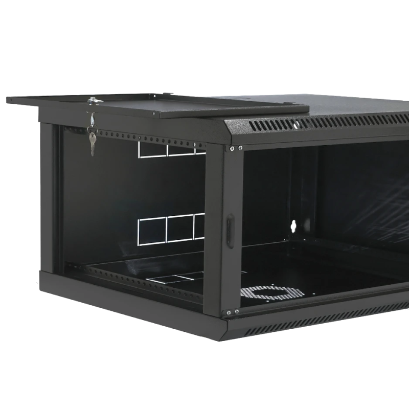 Шафа 19" 4U 600x400x284мм акрилове скло, чорний