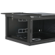 Шафа 19" 4U 600x400x284мм акрилове скло, чорний