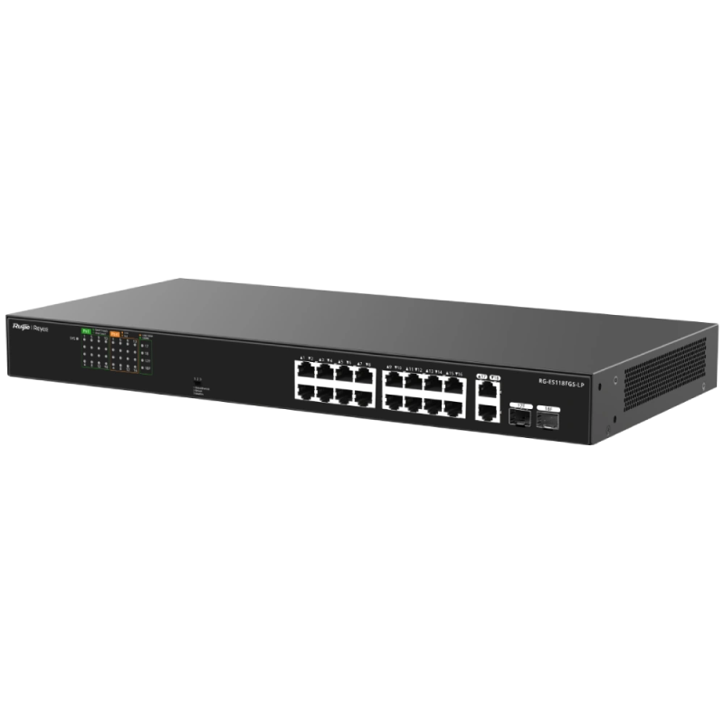 Комутатор 18 портів некерований Ruijie Reyee RG-ES118FGS-LP PoE