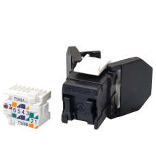 Модуль Keystone UTP RJ45 кат. 6, чорний Corning