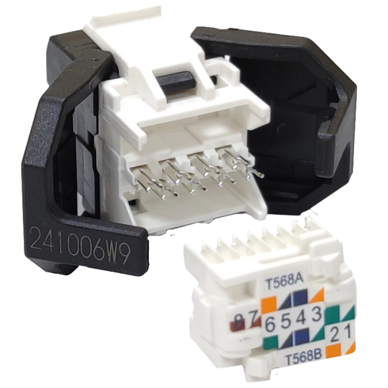 Модуль Keystone UTP RJ45 кат. 6, чорний Corning