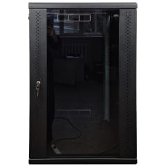 Шафа EServer 18U 600х500х907 скло, чорна