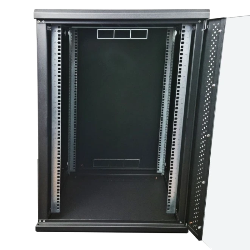 Шафа EServer 18U 600х500х907 скло, чорна