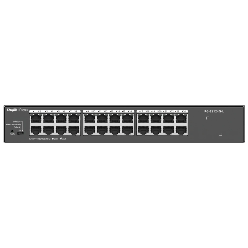 Комутатор 24 порти некерований Ruijie Reyee RG-ES124G-L