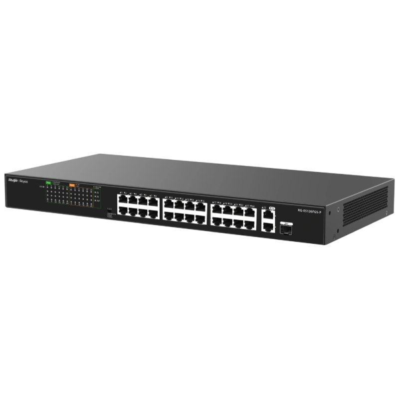 Комутатор 26 портів некерований Ruijie Reyee RG-ES126FGS-P PoE