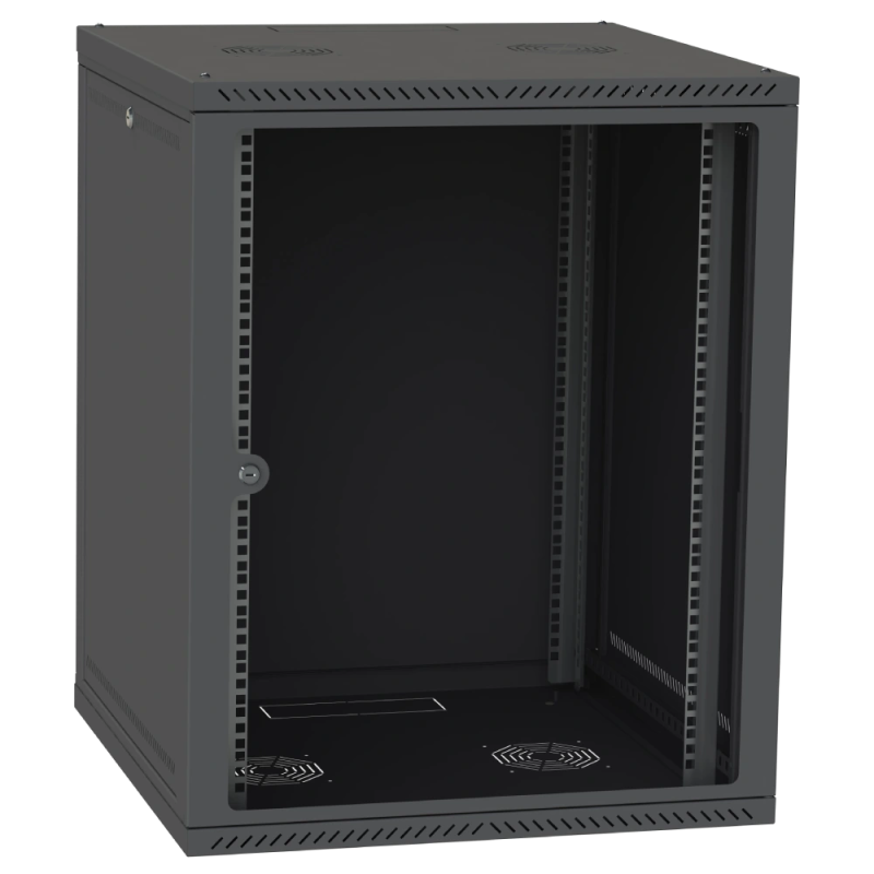 Шафа серверна IPCOM СН-18U 600х450 скло RAL9005