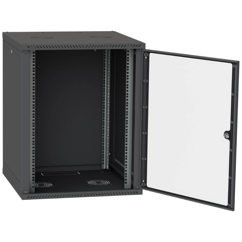 Шафа серверна IPCOM СН-18U 600х450 скло RAL9005