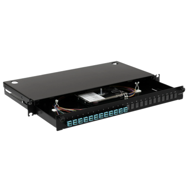 Патч-панель LAN1 з 12xLC Duplex OM3/OM4 24 пігтейл