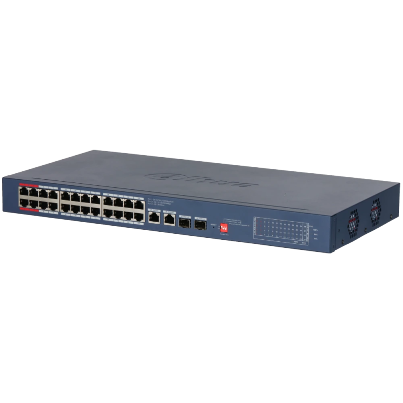 Комутатор 26 портів керований Dahua DH-CS4228-24GT-375 PoE