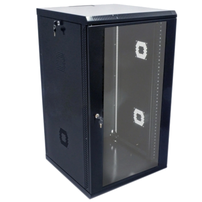 Шафа 19" 21U 600х600х1040мм акрилове скло, чорна