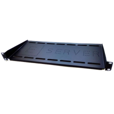 Консольна полиця чорна EServer 1U 19" 420х200