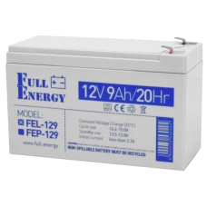 Свинцево-кислотна акумуляторна батарея Full Energy FEL-129 9А•г 12В гелева