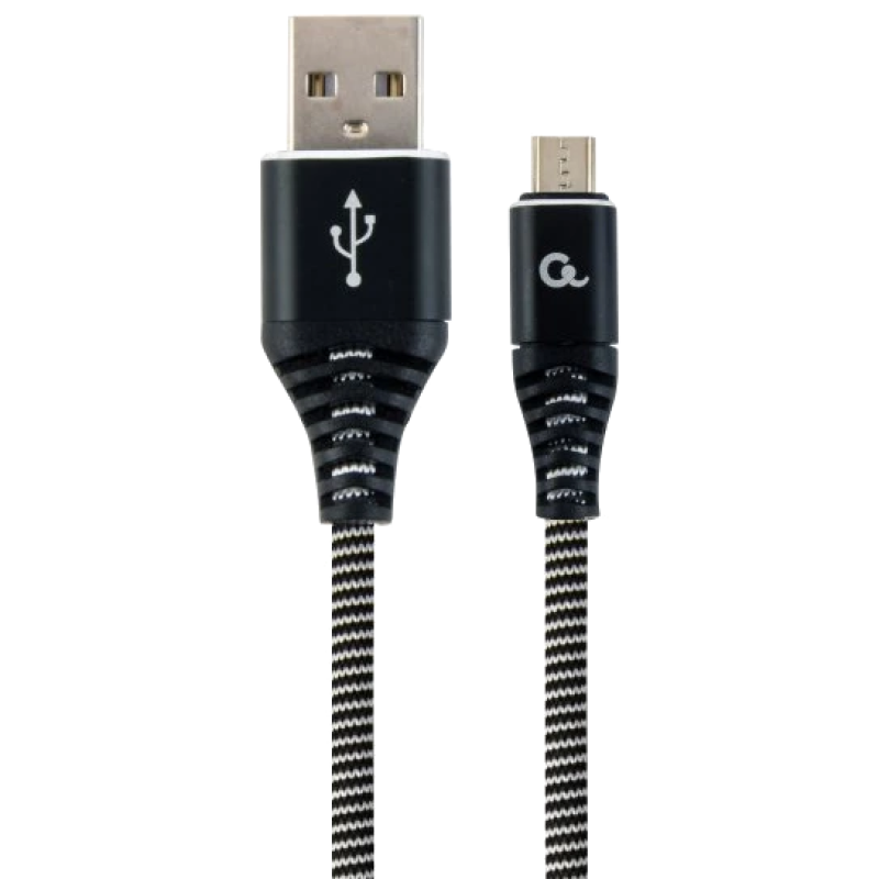 Кабель Cablexpert CC-USB2B-AMmBM-2M-BW USB 2.0/Micro B 2м