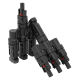 Кабельний розгалужувач MC4-3T 30A 1500В