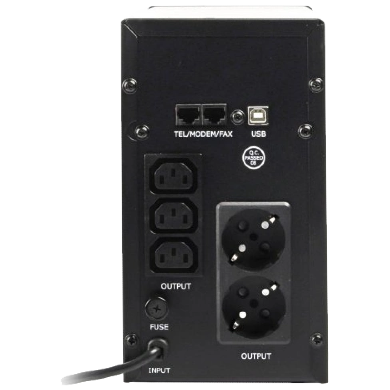 Джерело безперебійного живлення EnerGenie EG-UPS-035 2000ВA апроксимована синусоїда