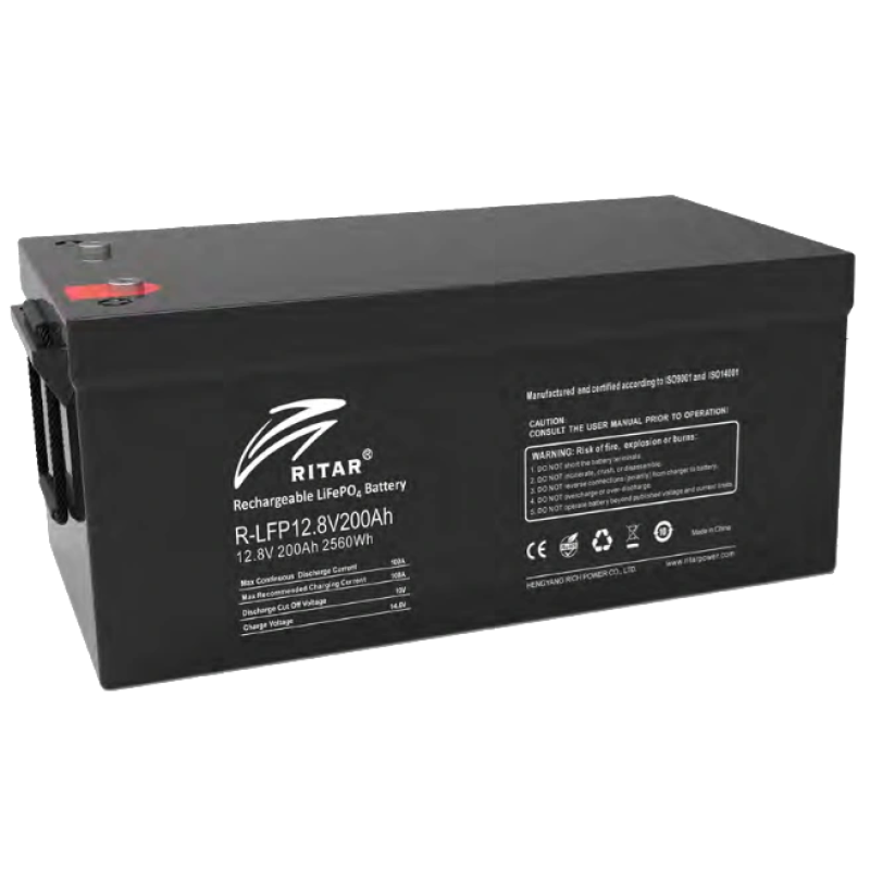 Літієва акумуляторна батарея Ritar R-LFP12.8V200AH G1 з bluetooth