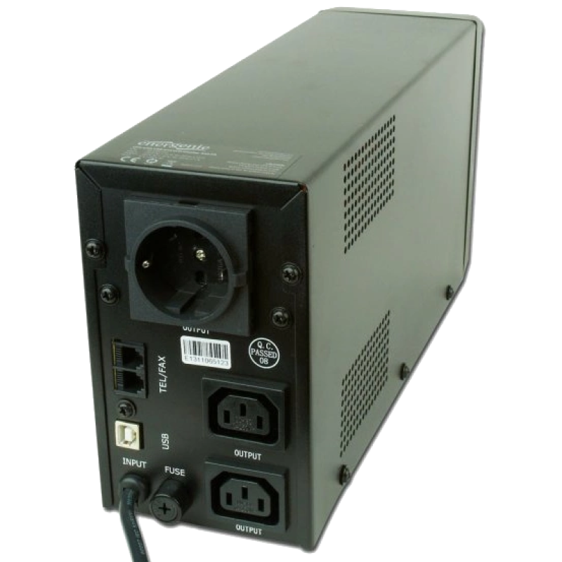 Джерело безперебійного живлення EnerGenie EG-UPS-032 850ВA апроксимована синусоїда