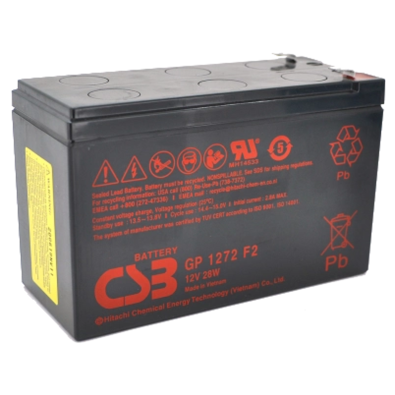 Акумуляторна батарея CSB GP1272F2 12В 7.2А•г