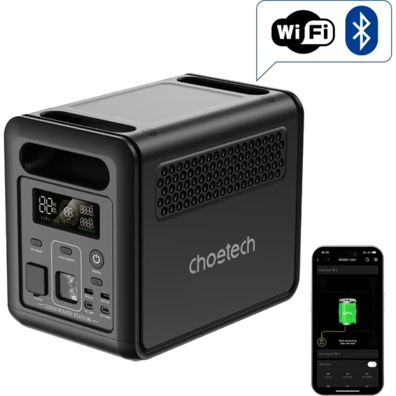 Портативне джерело живлення Choetech BS068-EU-BKGY 1024 Вт·год 1200 Вт