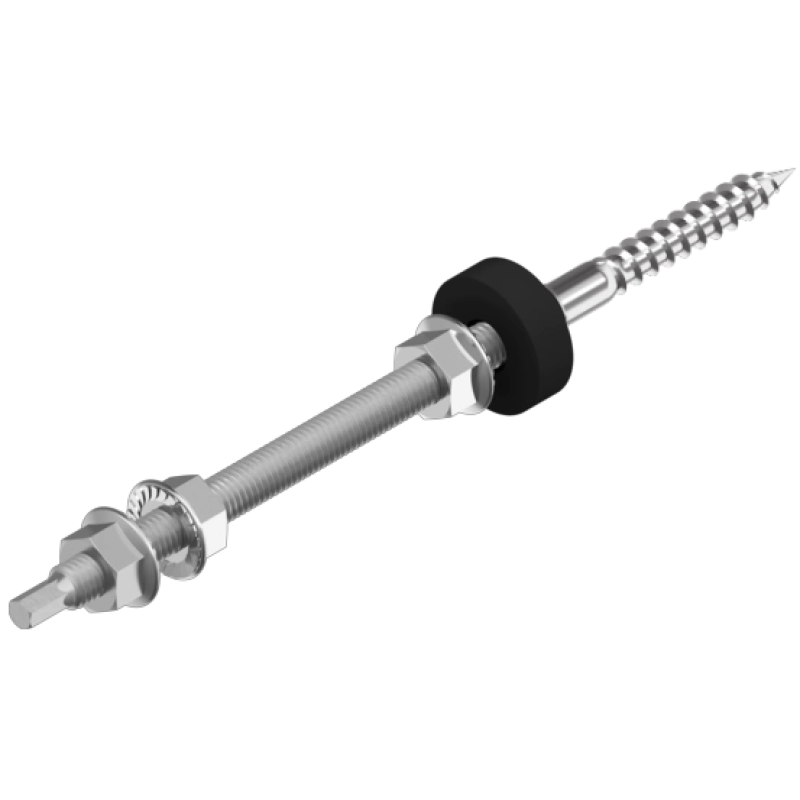 Гвинт/шуруп комбін М10х200 + DIN6923+EPDM А2