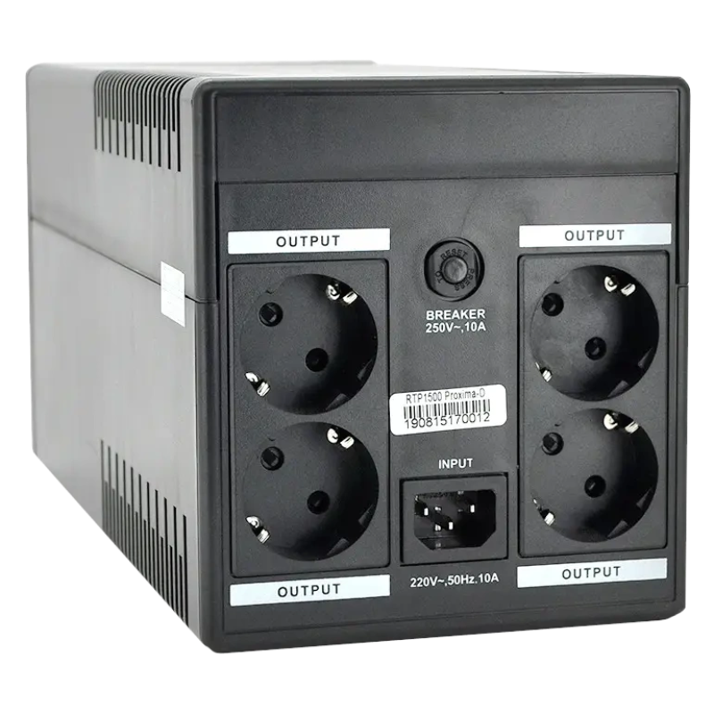 Джерело безперебійного живлення Ritar Proxima-D RTP1000 600Вт AVR 4xSCHUKO