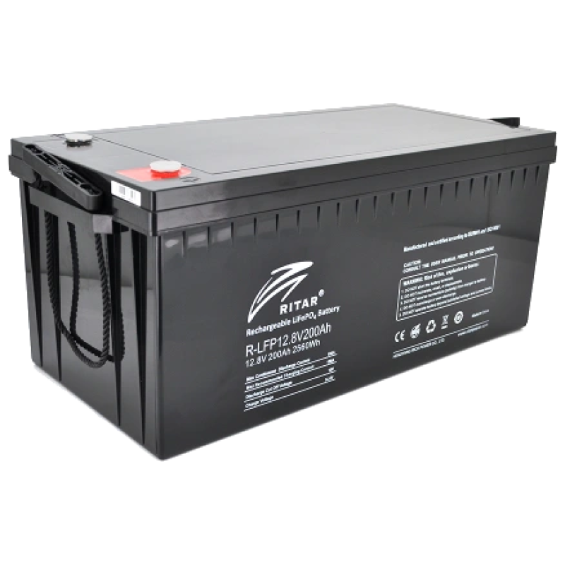 Літієва акумуляторна батарея Ritar R-LFP12.8V200Ah 12.8В 200А•год 200А