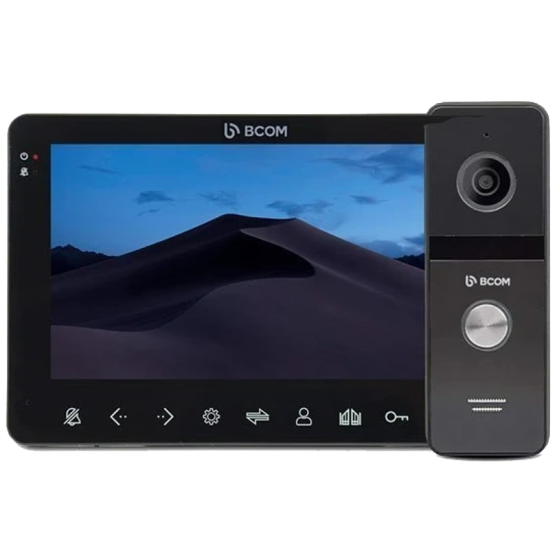 Комплект відеодомофона BCOM BD-780FHD Black Kit