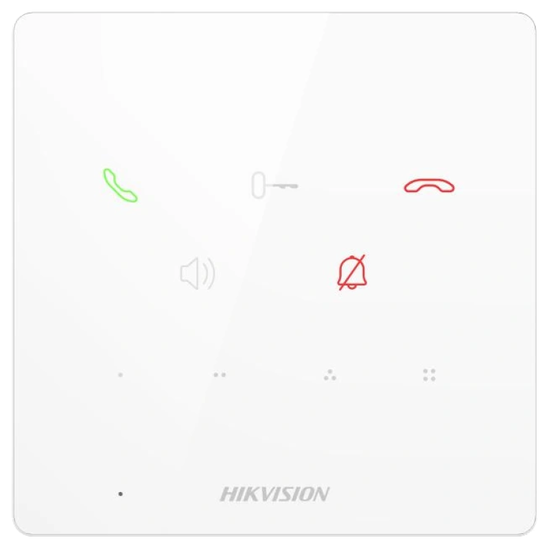 Аудіодомофон IP мережевий POE Hikvision DS-KH6000-E1/White