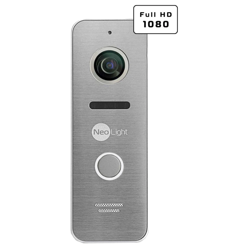 Комплект відеодомофону Neolight ALPHA Hybrid + PRIME FHD Silver з кутком