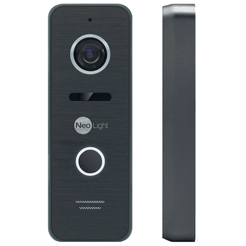 Комплект відеодомофону Neolight ALPHA Hybrid Black + PRIME FHD Black з кутком