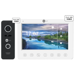 Комплект відеодомофону Neolight KAPPA+ HD WF + PRIME FHD Black з кутком
