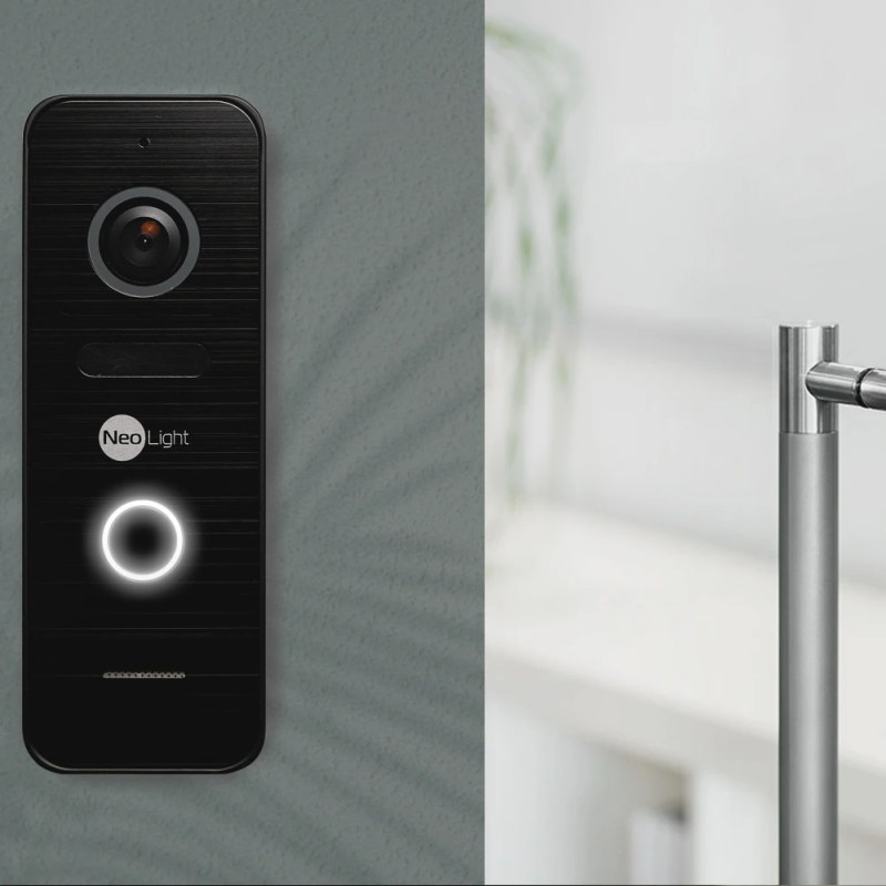 Комплект відеодомофону Neolight KAPPA+ HD WF + PRIME FHD Black з кутком