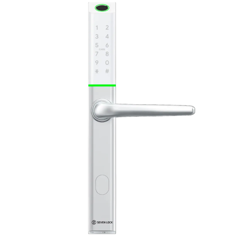 Розумний дверний біометричний замок SEVEN LOCK SL-7763BF white