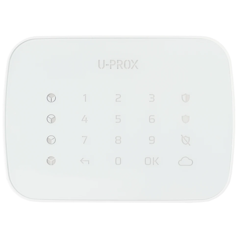 Бездротова сенсорна клавіатура для чотирьох груп U-Prox Keypad G4 White