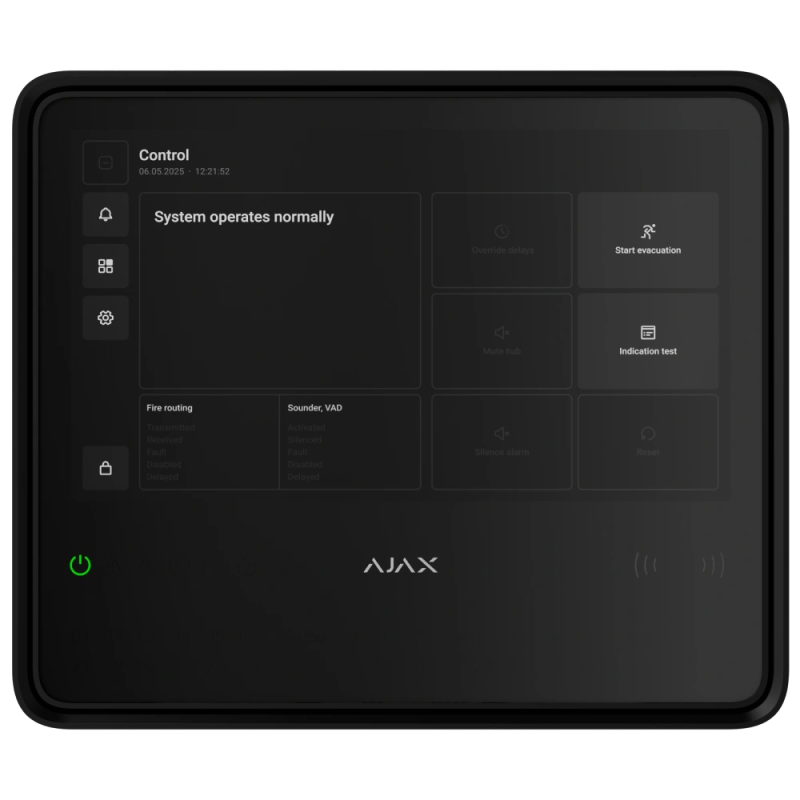 Пожежна централь Ajax EN54 Fire Hub black