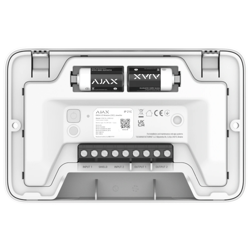 Адресний модуль Ajax EN54 I/O Module (2X2) white