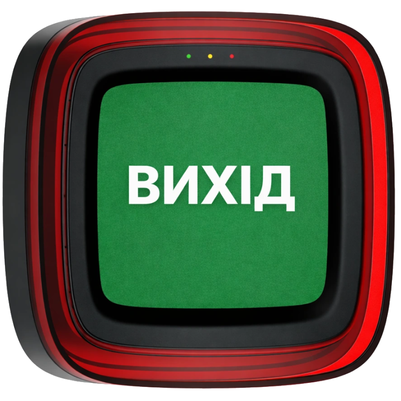 Cповіщувач Ajax EN54 FireProtect (Sounder/VAD) black пожежний світлозвуковий "ВИХІД"